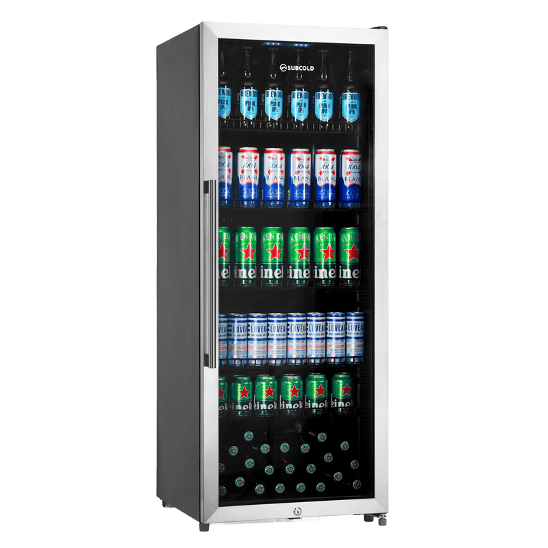 Subcold Maxi250 stainless steel tall drinks fridge