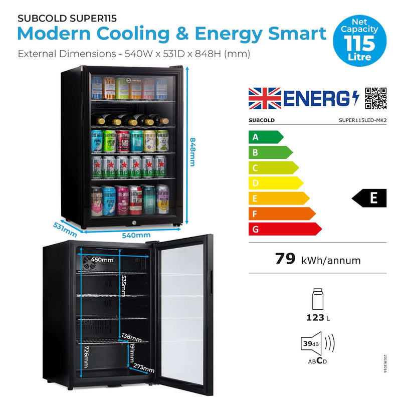 Subcold Super115 LED beer fridge, photo 7