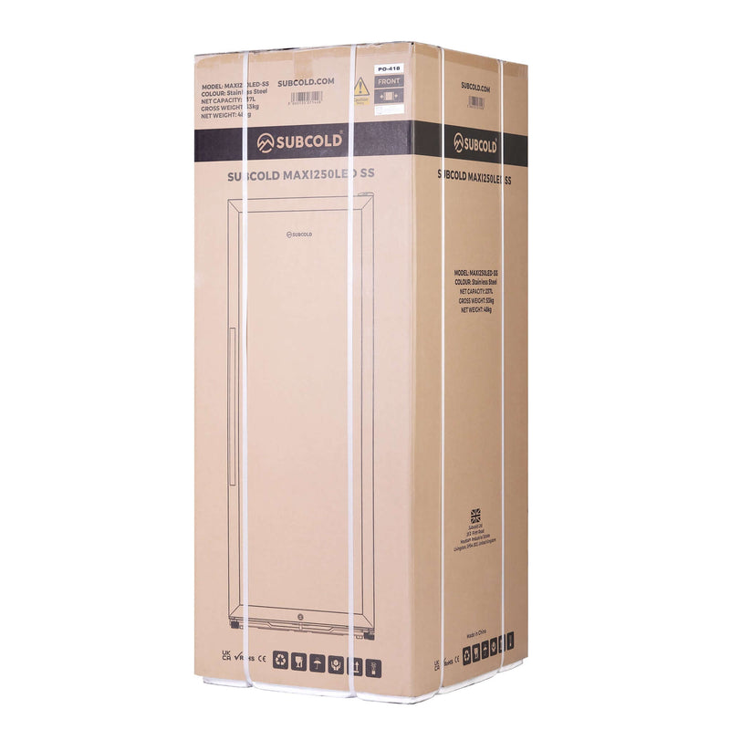 Subcold Maxi250 stainless steel tall drinks fridge, photo 13