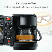 3-in-1 Electric Breakfast Machine with Coffee Maker, Frying Pan and Mini Oven - view 6