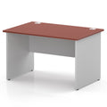 Impulse 1200 x 800mm Straight Office Desk - White Panel End Leg