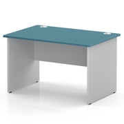 Impulse 1200 x 800mm Straight Office Desk - White Panel End Leg - view 3