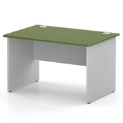 Impulse 1200 x 800mm Straight Office Desk - White Panel End Leg - view 5