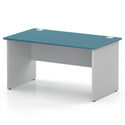 Impulse 1400 x 800mm Straight Office Desk - White Panel End Leg - view 3