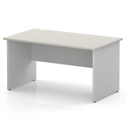 Impulse 1400 x 800mm Straight Office Desk - White Panel End Leg - view 4