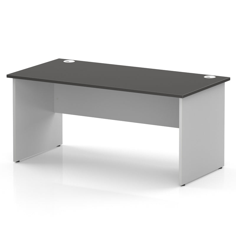 Impulse 1600 x 800mm Straight Office Desk - White Panel End Leg - view 2