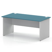 Impulse 1600 x 800mm Straight Office Desk - White Panel End Leg - view 3