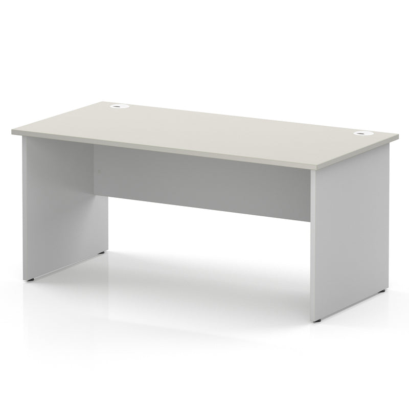 Impulse 1600 x 800mm Straight Office Desk - White Panel End Leg - view 4