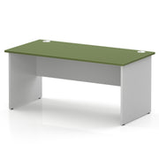 Impulse 1600 x 800mm Straight Office Desk - White Panel End Leg - view 5