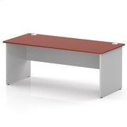 Impulse 1800 x 800mm Straight Office Desk - White Panel End Leg