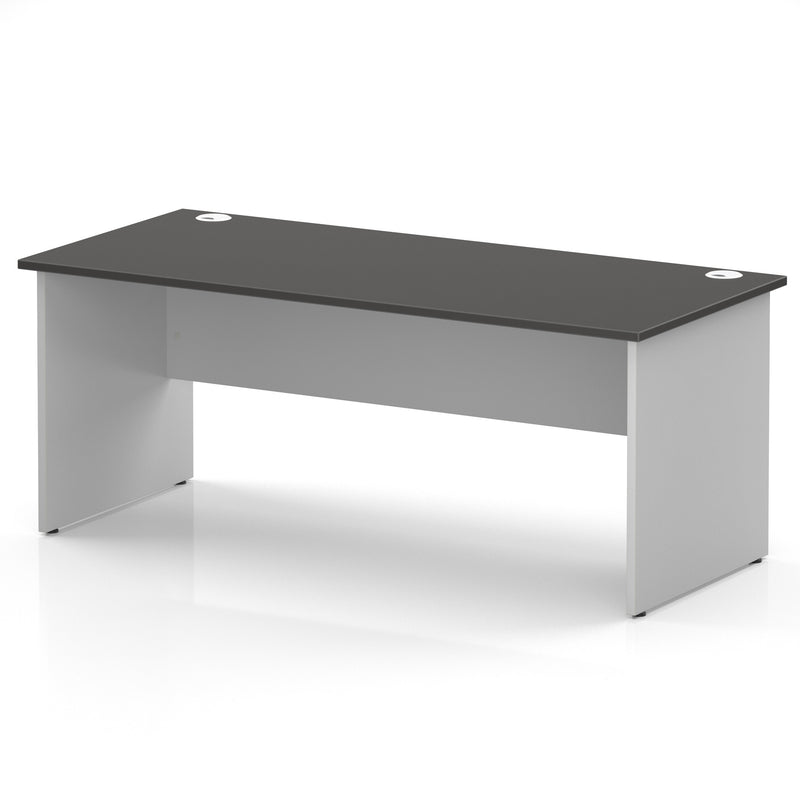 Impulse 1800 x 800mm Straight Office Desk - White Panel End Leg - view 2