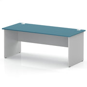Impulse 1800 x 800mm Straight Office Desk - White Panel End Leg - view 3