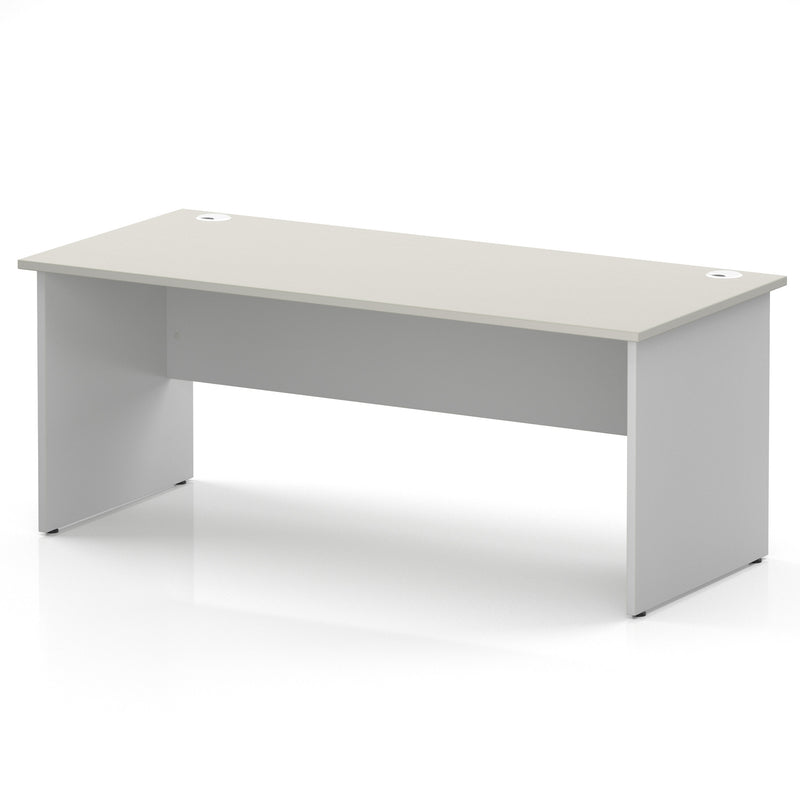 Impulse 1800 x 800mm Straight Office Desk - White Panel End Leg - view 4