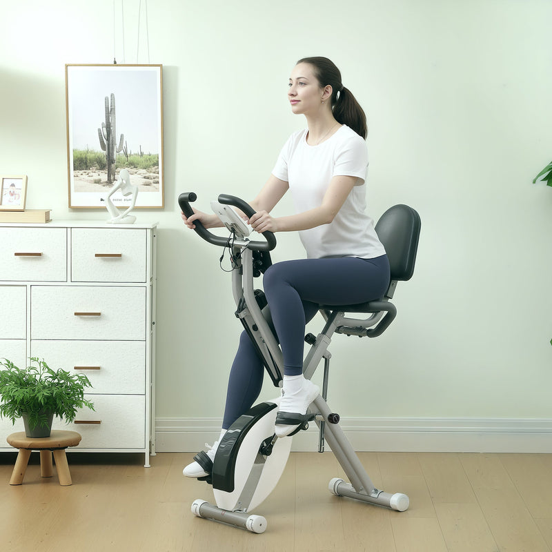 SPORTNOW Folding Exercise Bike with Arm Bands and Hand Pulse Sensor - image 12