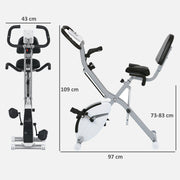 SPORTNOW Folding Exercise Bike with Arm Bands and Hand Pulse Sensor - image 15