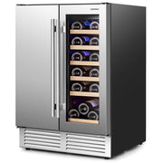 2-in-1 Beverage and Wine Cooler with Powerful Compressor