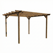 Chamfered Wooden Garden Pergola Kit - image 9