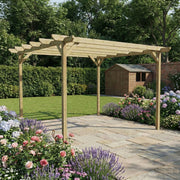 Chamfered Wooden Garden Pergola Kit - image 7