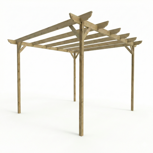 Corbel Wooden Garden Pergola Kit