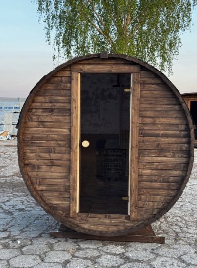 Steam & Oak Gas Barrel Sauna 1.8m (Electric Option) - view 3
