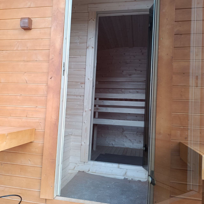 Steam & Oak Gas Cube Sauna 3.4m Premium L-Bench (Electric or Wood-Fired) - view 8