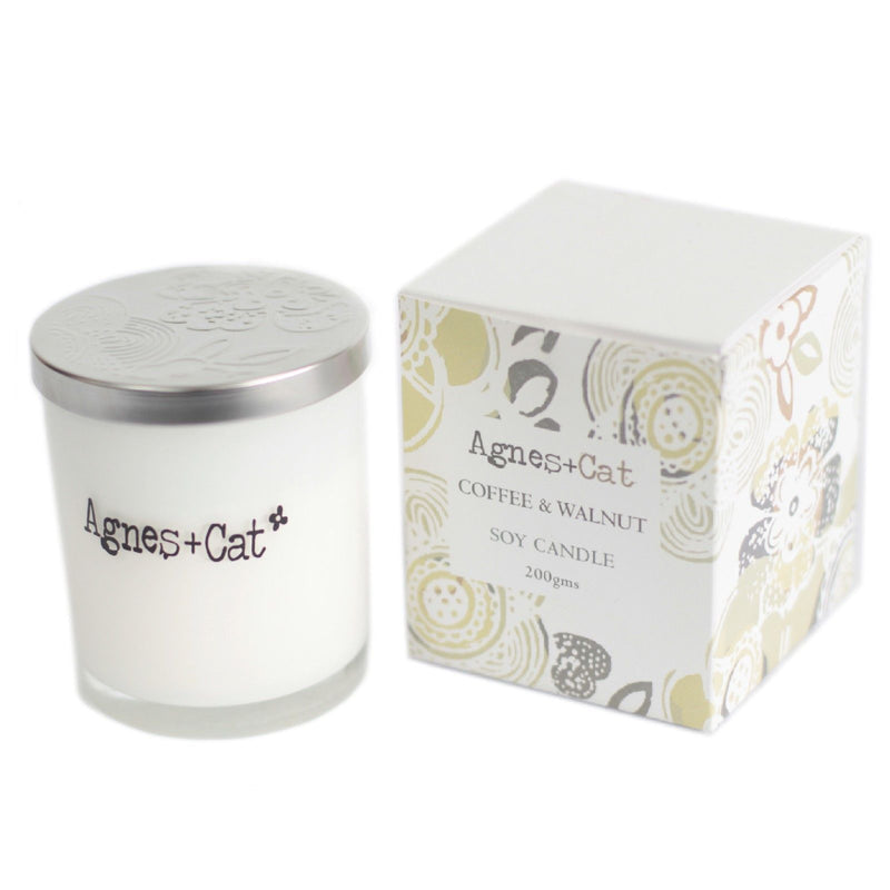 Agnes + Cat Votive Candle - Coffee and Walnut