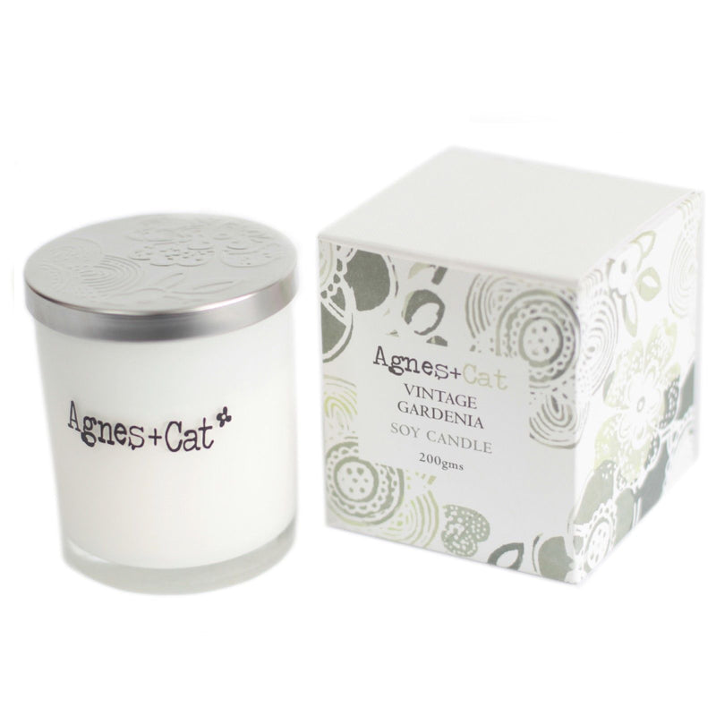 Agnes + Cat Votive Candle - Vintage Gardenia