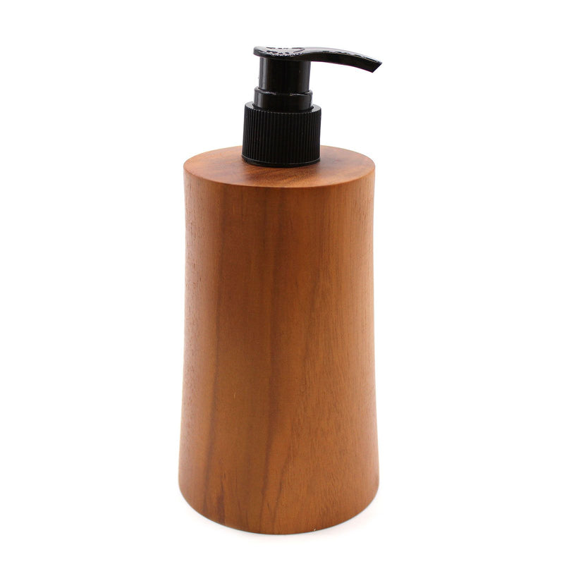 Natural Teakwood Soap Dispenser - Taper