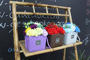 Soap Flower Bouquet - Red Rose & Carnation - image 3