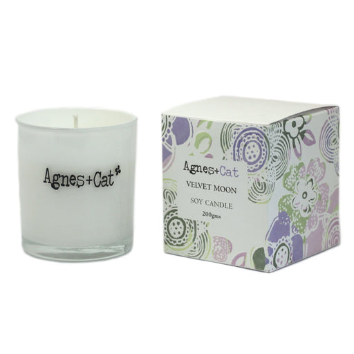 Agnes + Cat Votive Candle - Velvet Moon