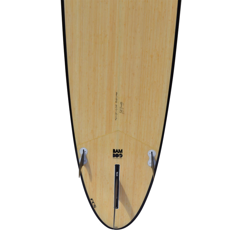 9ft 6 Bamboo Round Pin Tail Longboard Surfboard (FINS Included) - image 2