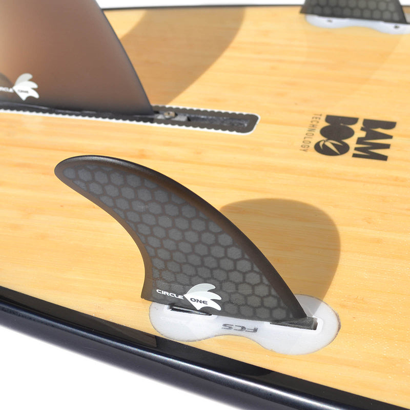 9ft 6 Bamboo Round Pin Tail Longboard Surfboard (FINS Included) - image 3