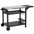 Outsunny BBQ Grill Table Stainless Steel Black
