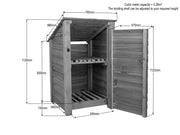 Wooden Log Store 