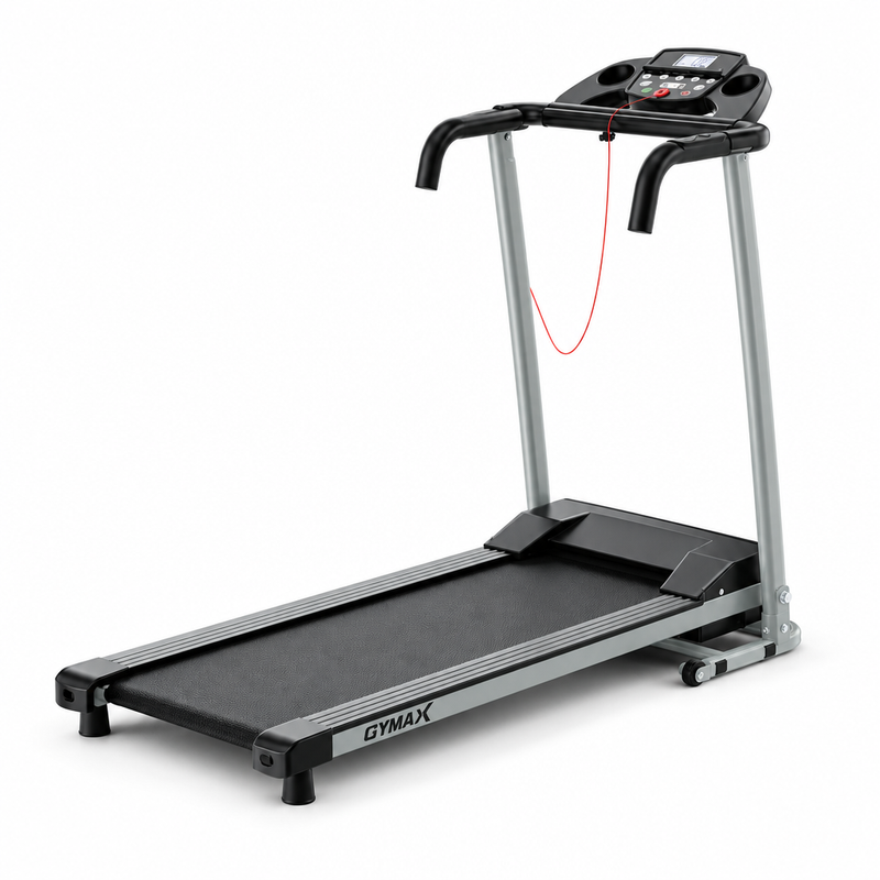 Foldable Treadmill with 12 Preset Programs & LCD Display Black