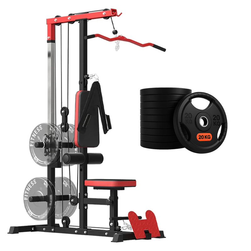 Cable machine power cage for home gym strength training - view 17