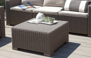 Keter California Taupe Rattan Coffee Table 68 x 68cm - image 2