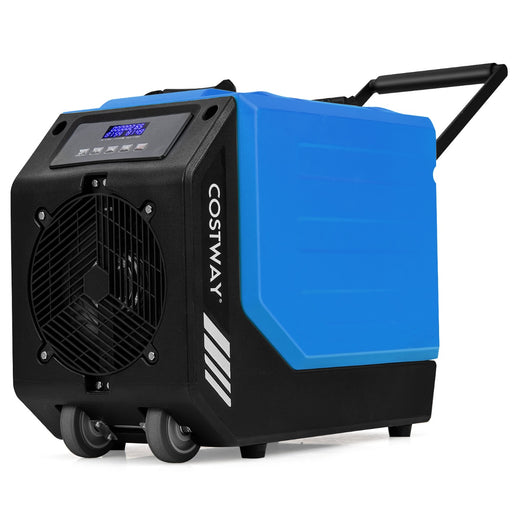90L/Day Commercial Dehumidifier with Pump and 2 Wheels