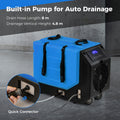 90L/Day Commercial Dehumidifier with Pump and 2 Wheels