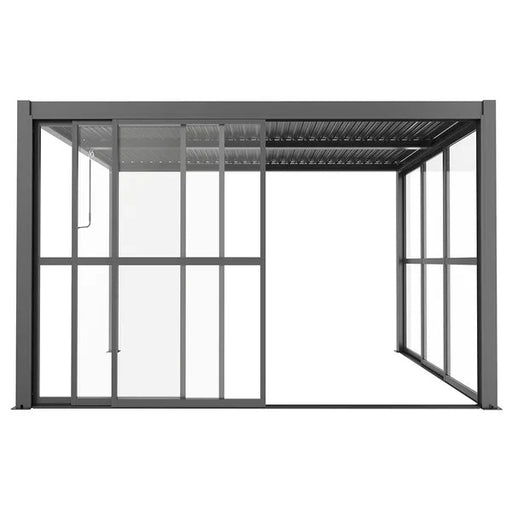 Como Sliding PC Doors 4m Grey, corner detail
