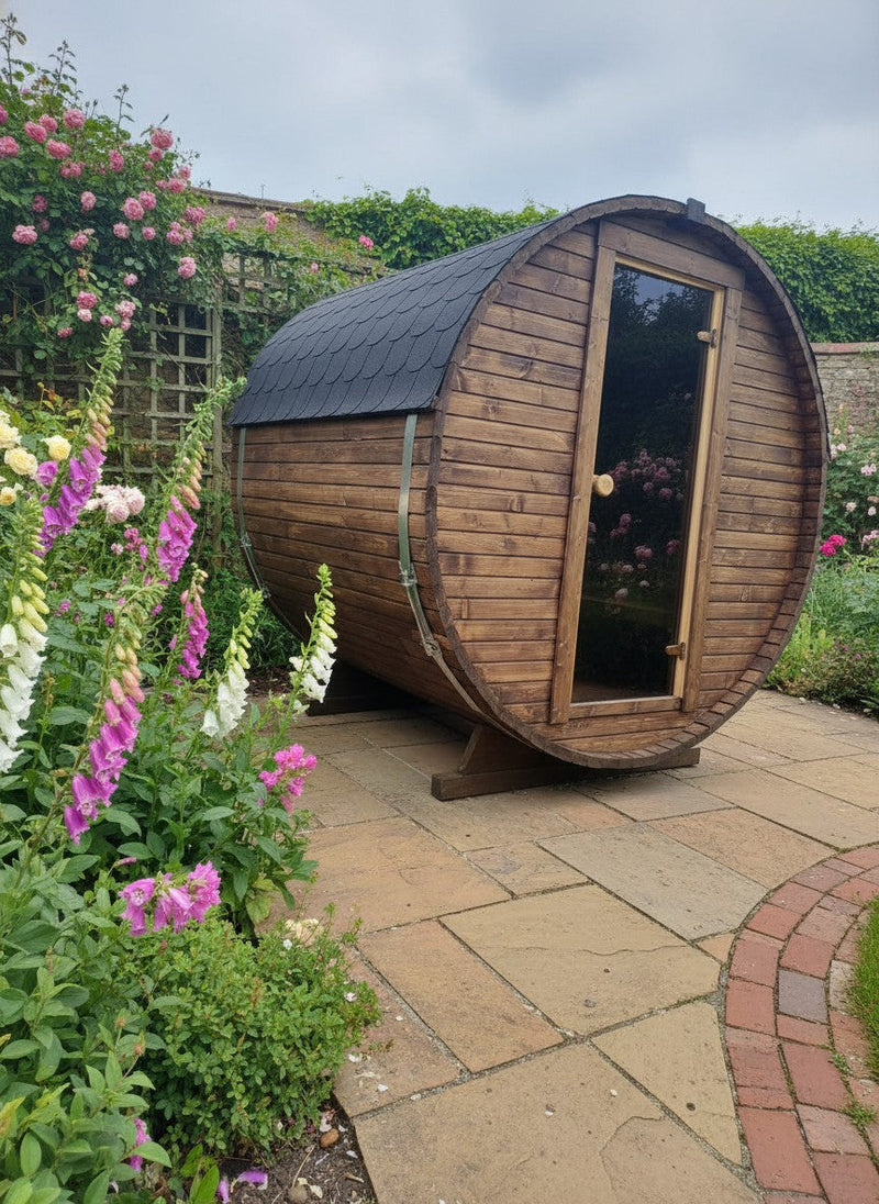 Steam & Oak Gas Barrel Sauna 1.8m (Electric Option) - view 9