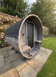 Steam & Oak Gas Barrel Sauna 2.4m with Porch (Electric or Wood-Fired) - image 9