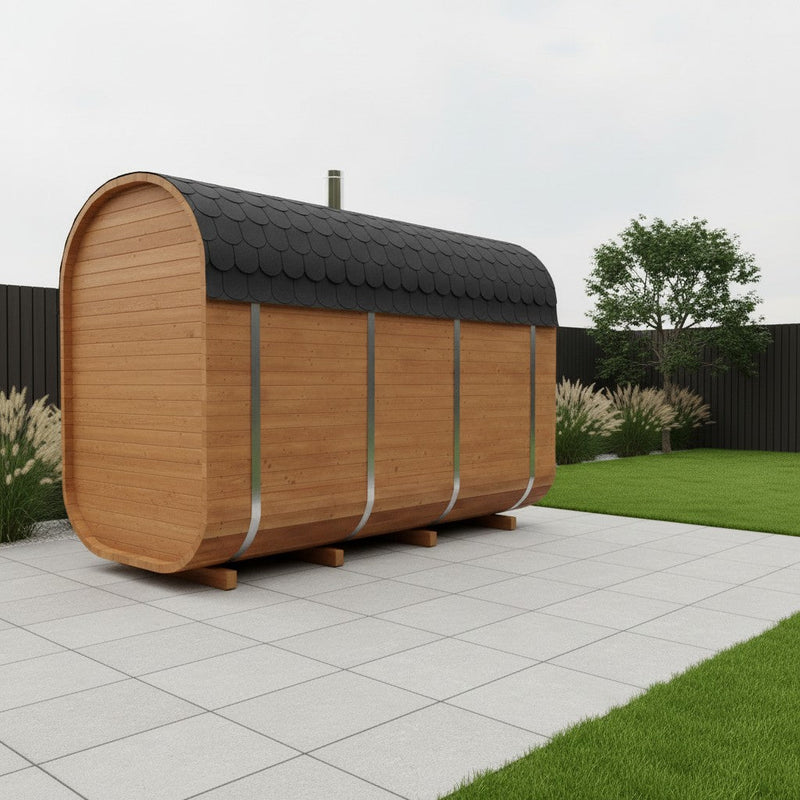 Steam & Oak Gas Cube Sauna 3.4m Premium L-Bench (Electric or Wood-Fired) - view 12