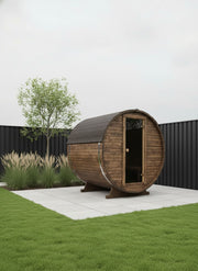 Steam & Oak Gas Barrel Sauna 1.8m (Electric Option) - view 11