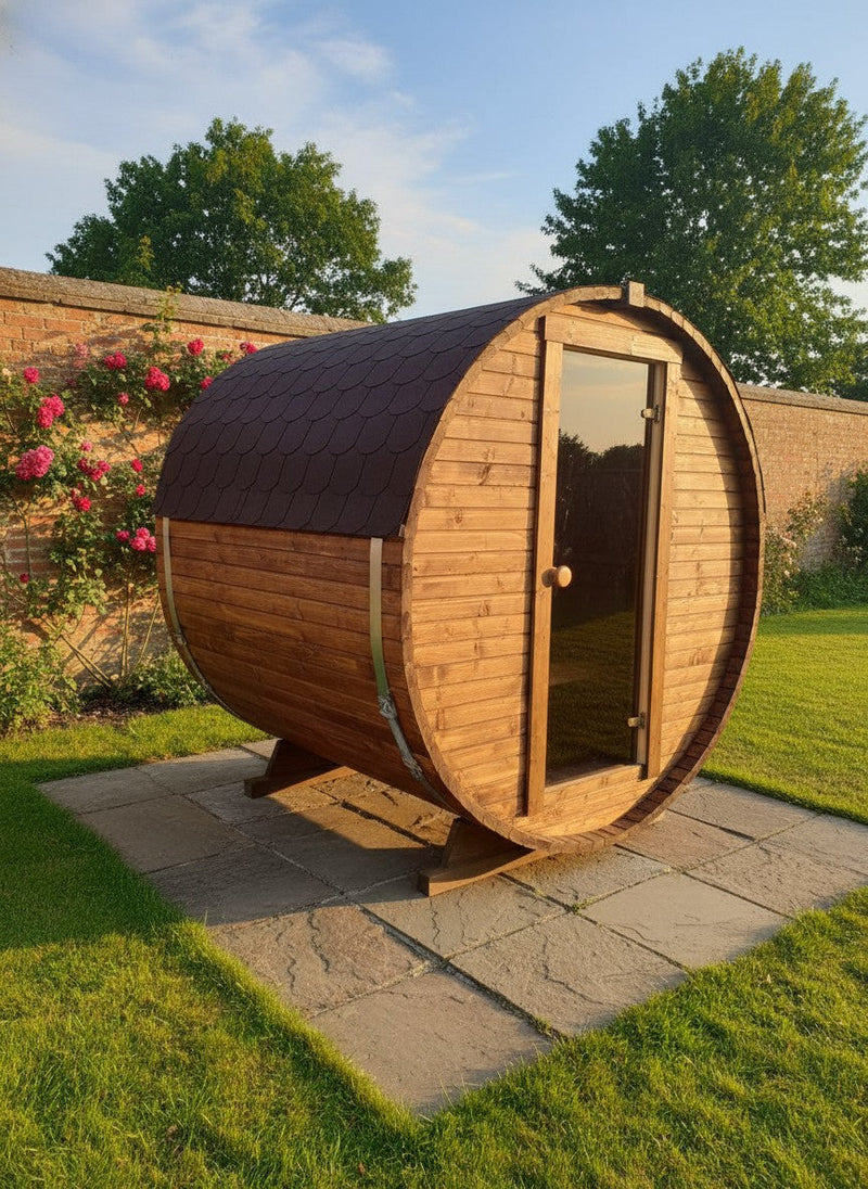 Steam & Oak Gas Barrel Sauna 1.8m (Electric Option) - view 12