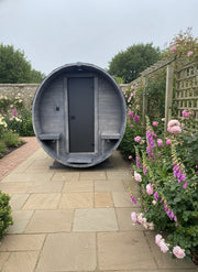 Steam & Oak Gas Barrel Sauna 2.4m with Porch (Electric or Wood-Fired) - image 14