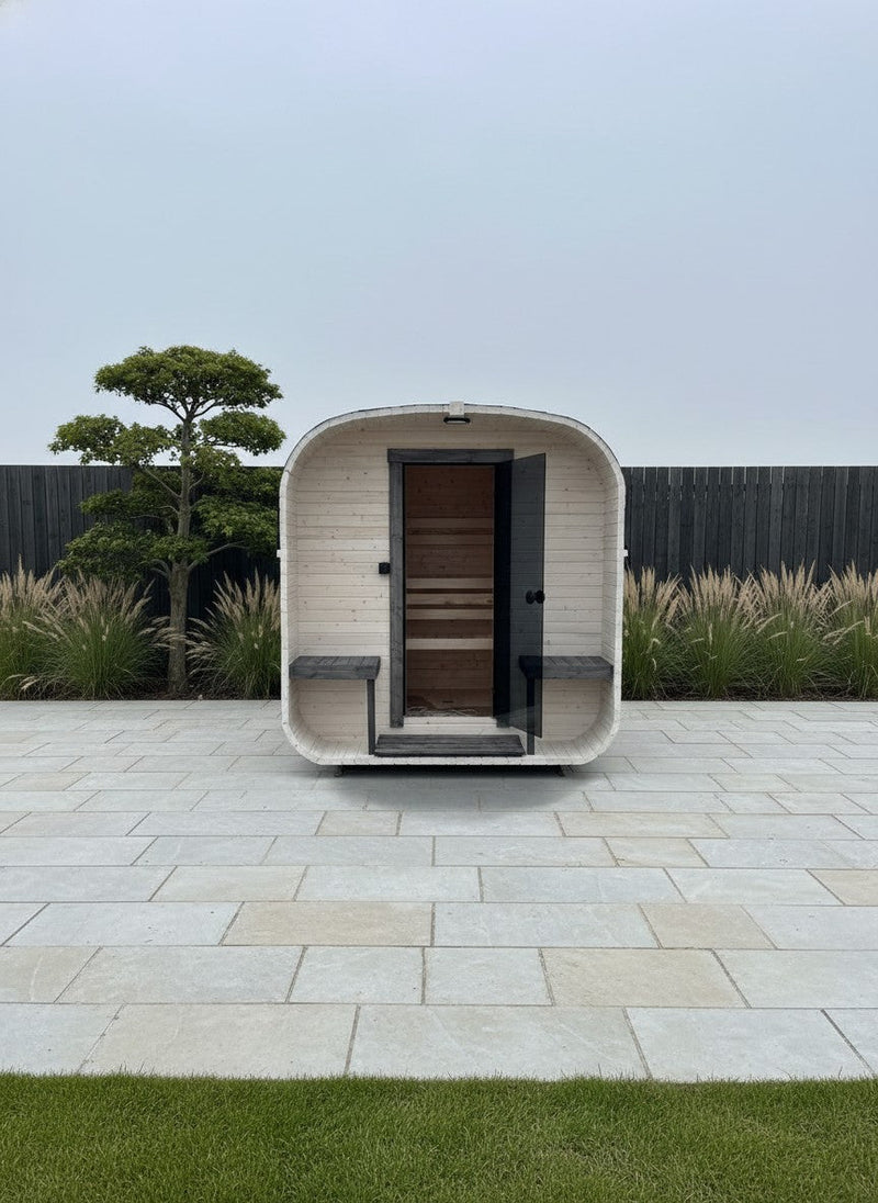 Steam & Oak Gas Cube Sauna 2.4m with Porch (Electric or Wood-Fired) - view 8