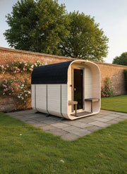 Steam & Oak Gas Cube Sauna 2.4m with Porch (Electric or Wood-Fired) - view 10