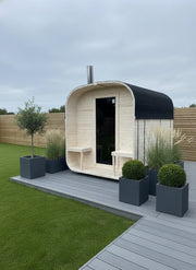 Steam & Oak Gas Cube Sauna 2.4m with Porch (Electric or Wood-Fired) - view 11