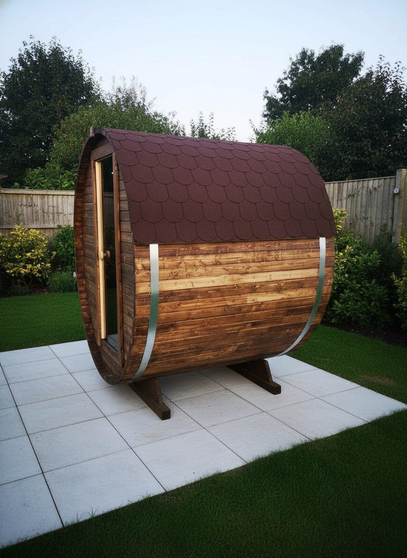 Steam & Oak Gas Barrel Sauna 1.8m (Electric Option) - view 13
